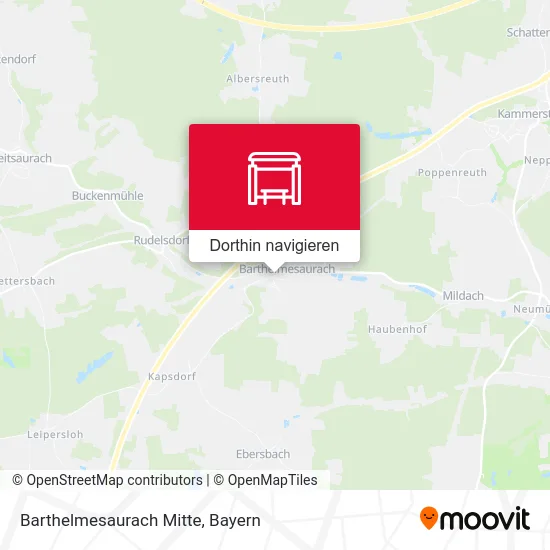 Barthelmesaurach Mitte Karte