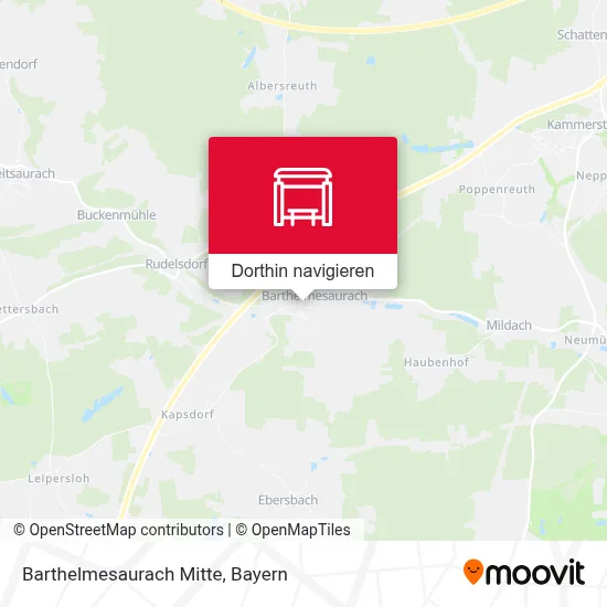 Barthelmesaurach Mitte Karte