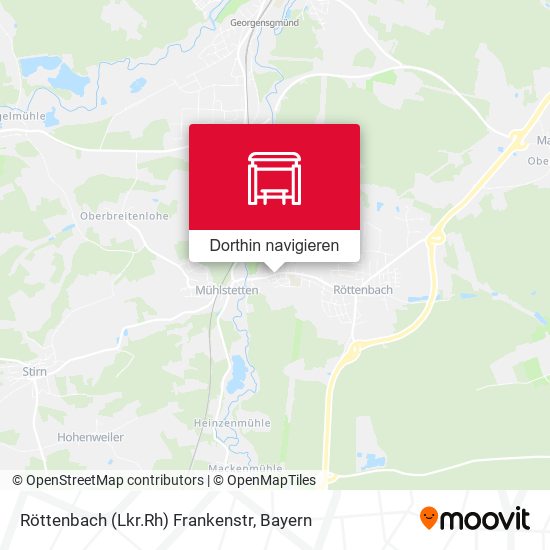 Röttenbach (Lkr.Rh) Frankenstr Karte