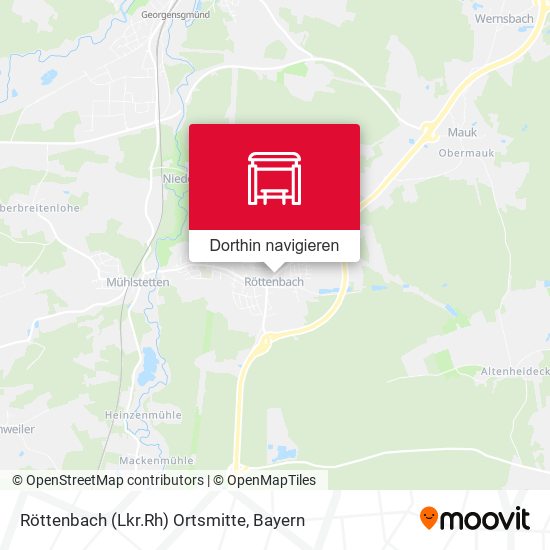 Röttenbach (Lkr.Rh) Ortsmitte Karte