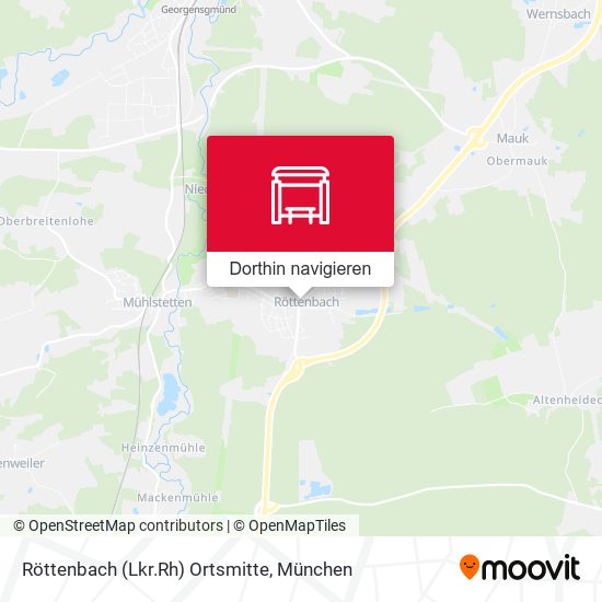 Röttenbach (Lkr.Rh) Ortsmitte Karte