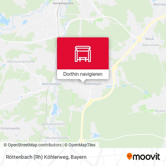 Röttenbach (Rh) Köhlerweg Karte