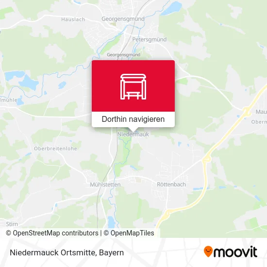 Niedermauck Ortsmitte Karte