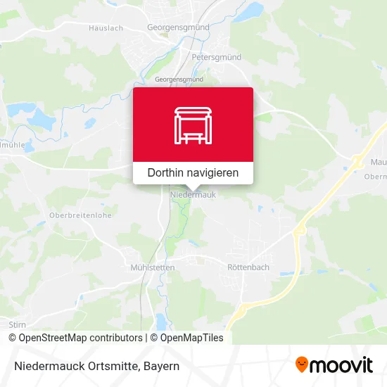 Niedermauck Ortsmitte Karte