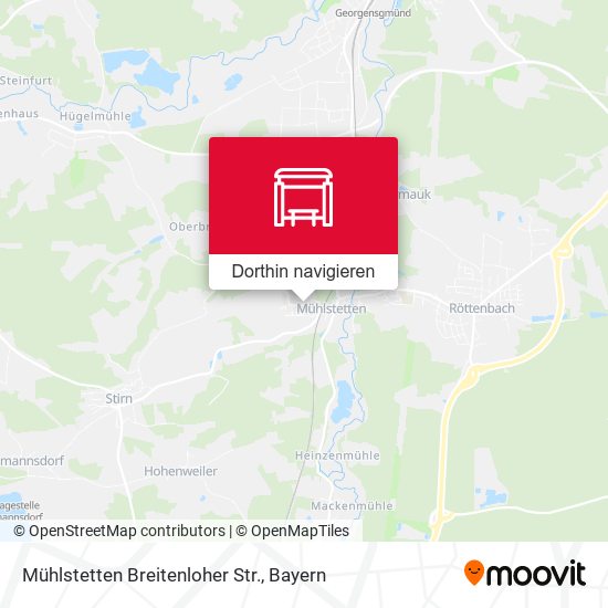 Mühlstetten Breitenloher Str. Karte