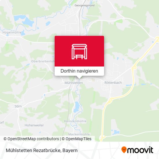 Mühlstetten Rezatbrücke Karte