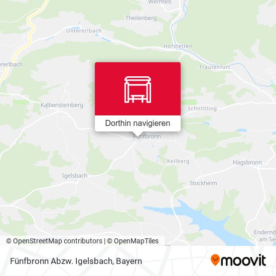 Fünfbronn Abzw. Igelsbach Karte
