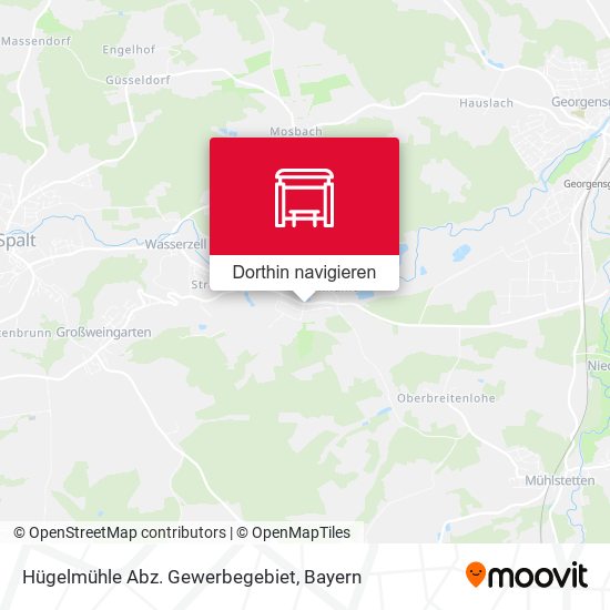 Hügelmühle Abz. Gewerbegebiet Karte