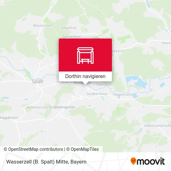 Wasserzell (B. Spalt) Mitte Karte