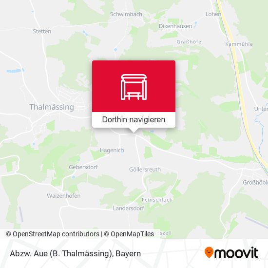Abzw. Aue (B. Thalmässing) Karte