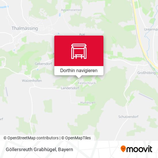 Göllersreuth Grabhügel Karte