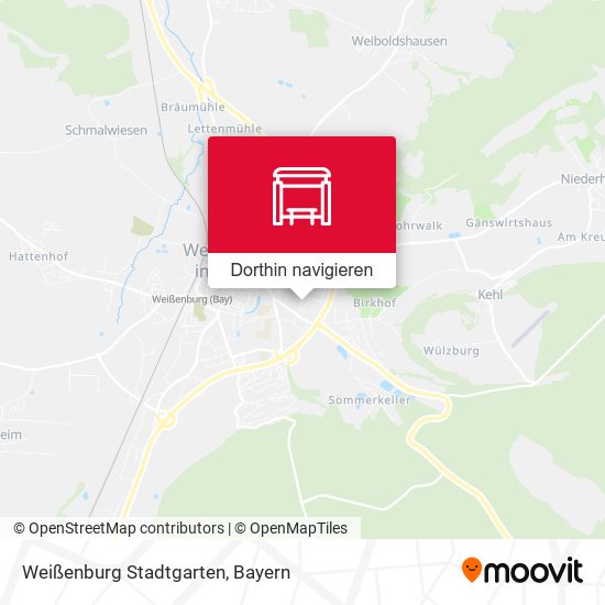 Weißenburg Stadtgarten Karte