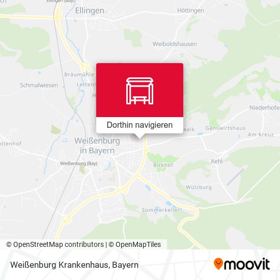 Weißenburg Krankenhaus Karte