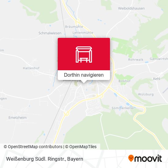 Weißenburg Südl. Ringstr. Karte