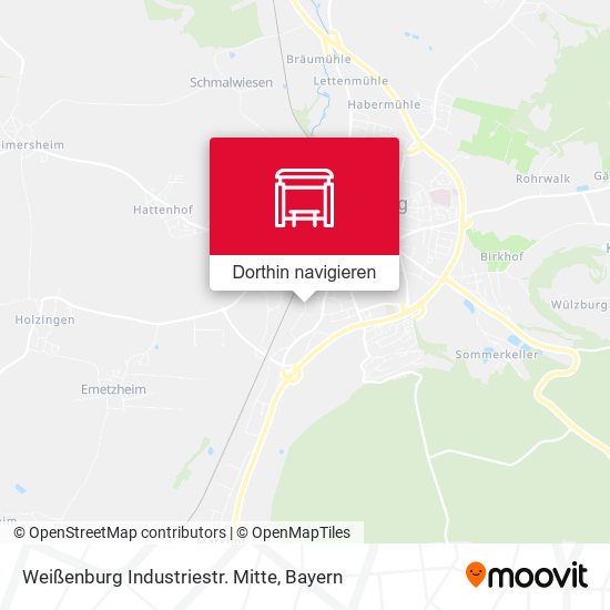 Weißenburg Industriestr. Mitte Karte