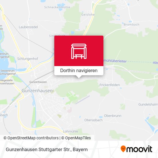 Gunzenhausen Stuttgarter Str. Karte