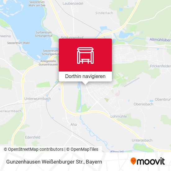 Gunzenhausen Weißenburger Str. Karte