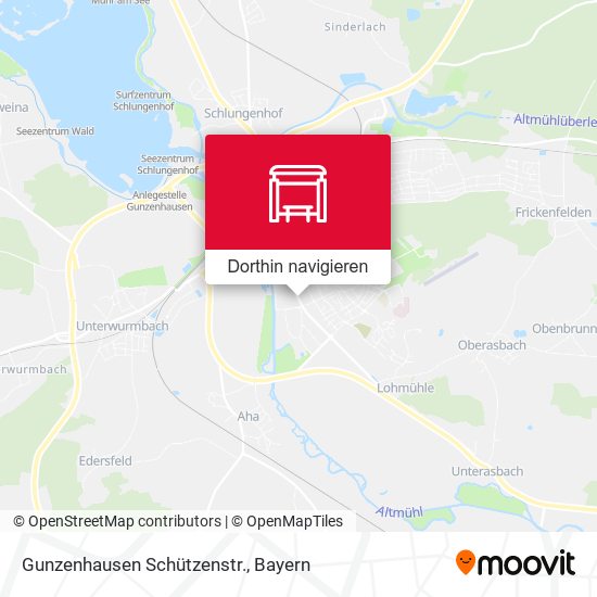Gunzenhausen Schützenstr. Karte