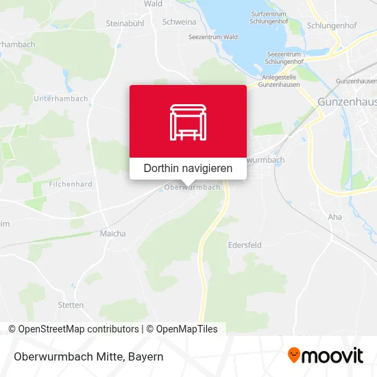 Oberwurmbach Mitte Karte
