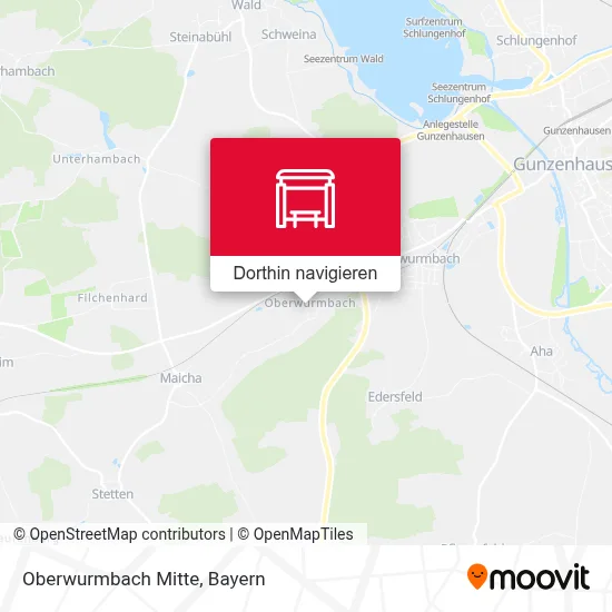 Oberwurmbach Mitte Karte