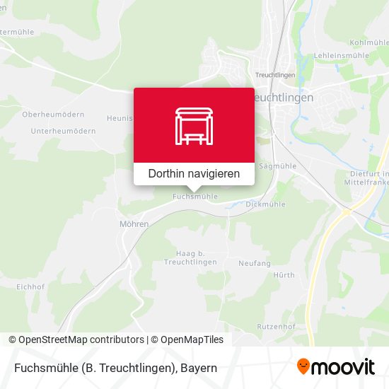 Fuchsmühle (B. Treuchtlingen) Karte