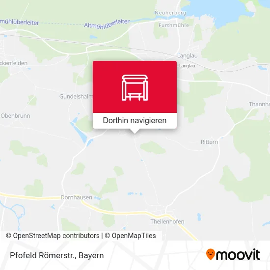 Pfofeld Römerstr. Karte