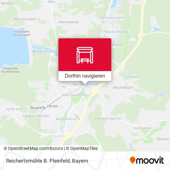 Reichertsmühle B. Pleinfeld Karte