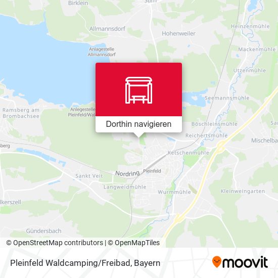 Pleinfeld Waldcamping/Freibad Karte