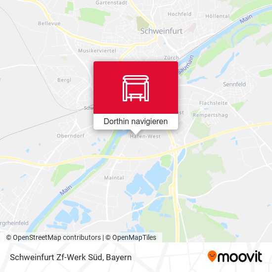 Schweinfurt Zf-Werk Süd Karte