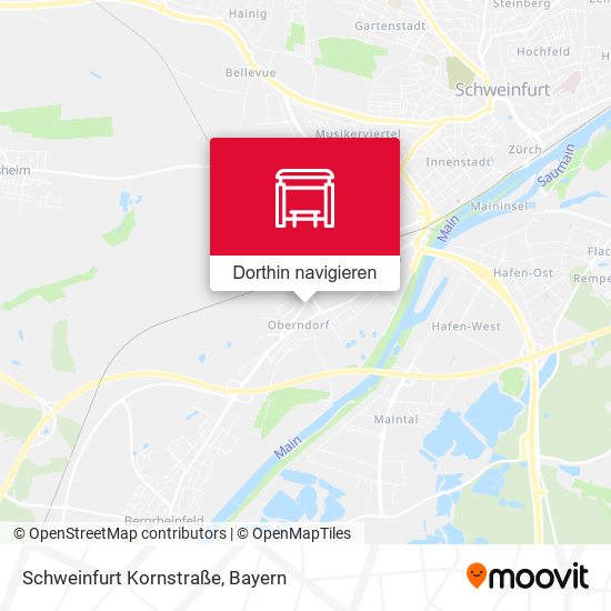 Schweinfurt Kornstraße Karte