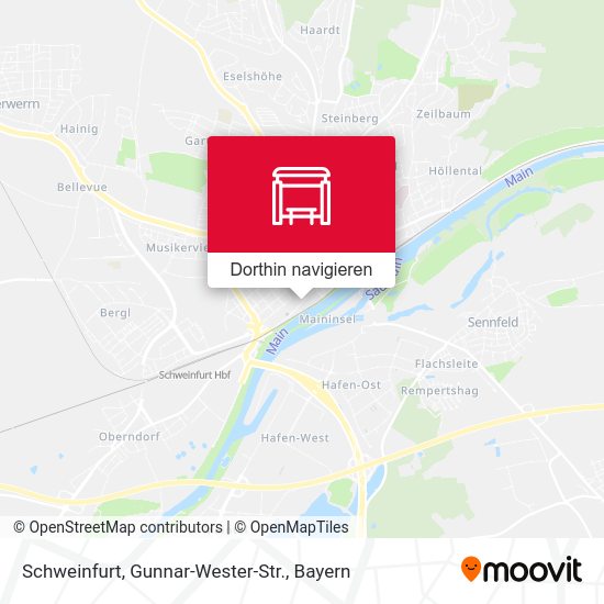 Schweinfurt, Gunnar-Wester-Str. Karte