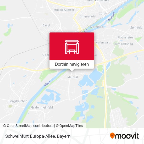 Schweinfurt Europa-Allee Karte