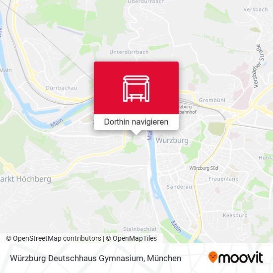 Würzburg Deutschhaus Gymnasium Karte