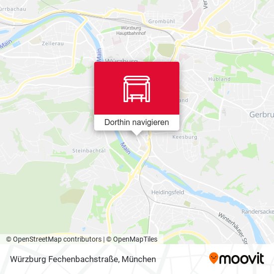 Würzburg Fechenbachstraße Karte