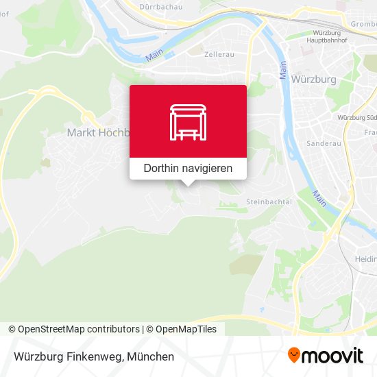 Würzburg Finkenweg Karte