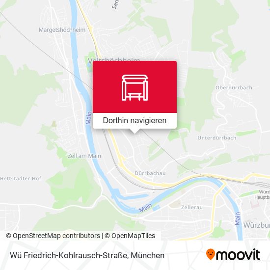 Wü Friedrich-Kohlrausch-Straße Karte