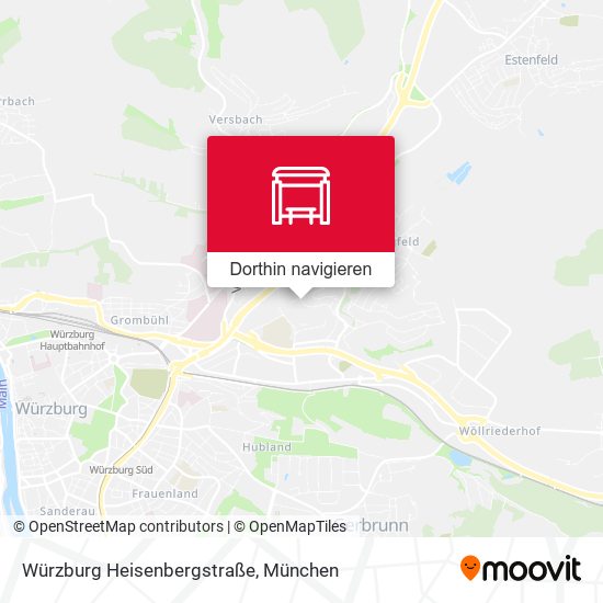 Würzburg Heisenbergstraße Karte