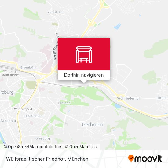 Wü Israelitischer Friedhof Karte