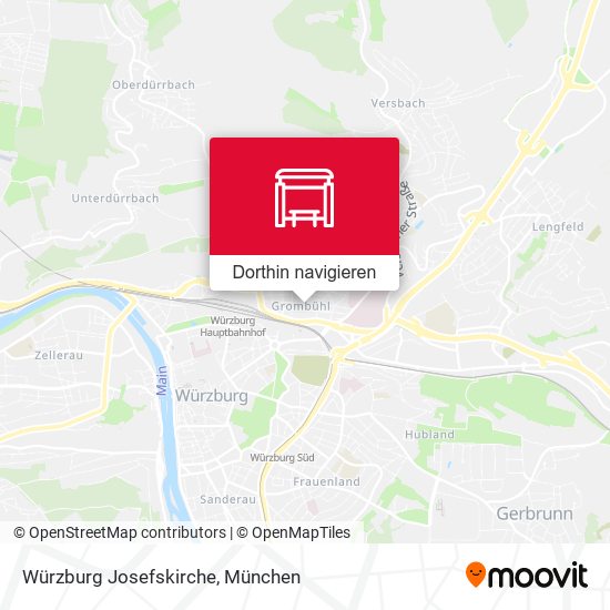 Würzburg Josefskirche Karte