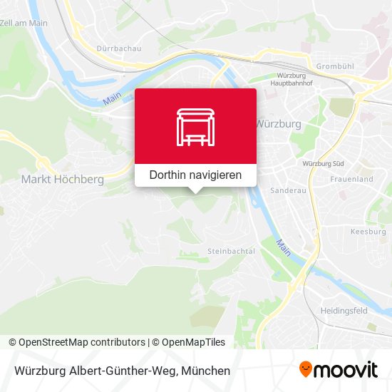 Würzburg Albert-Günther-Weg Karte