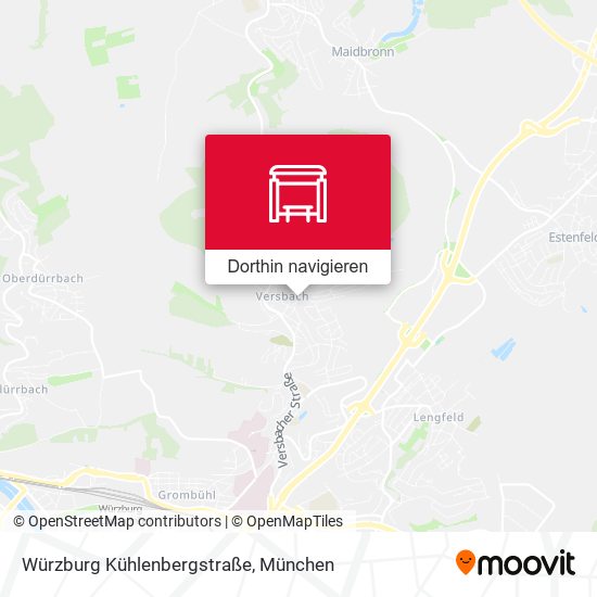 Würzburg Kühlenbergstraße Karte