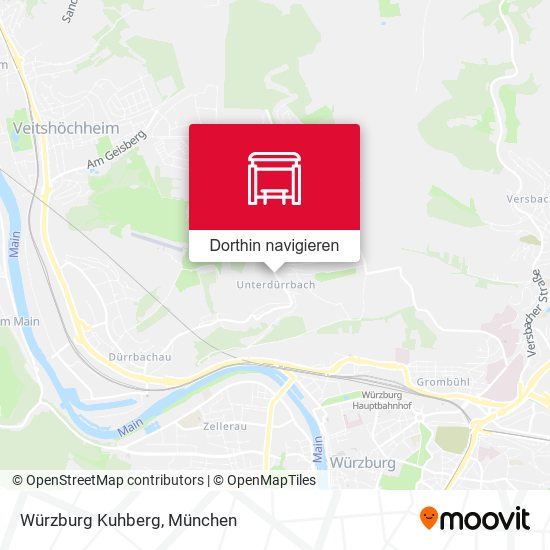 Würzburg Kuhberg Karte