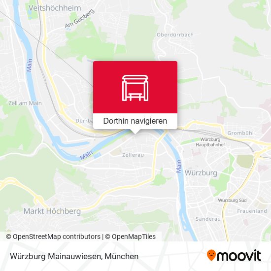 Würzburg Mainauwiesen Karte