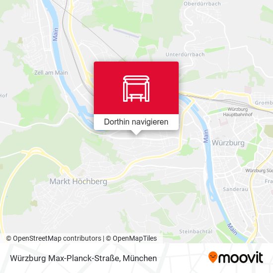 Würzburg  Max-Planck-Straße Karte
