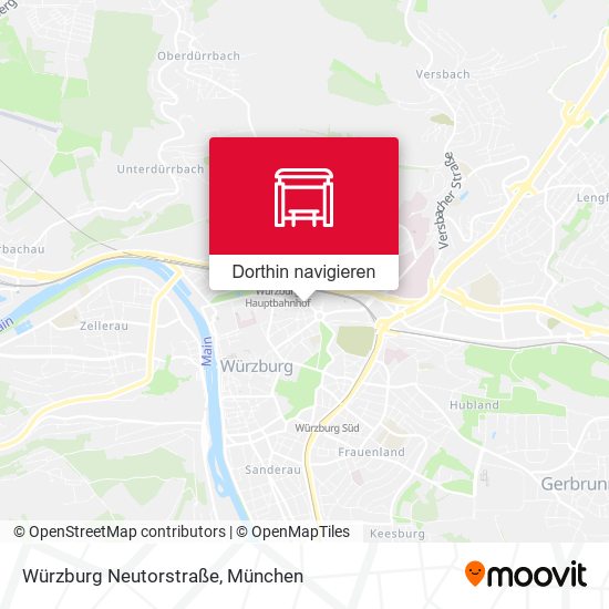 Würzburg Neutorstraße Karte