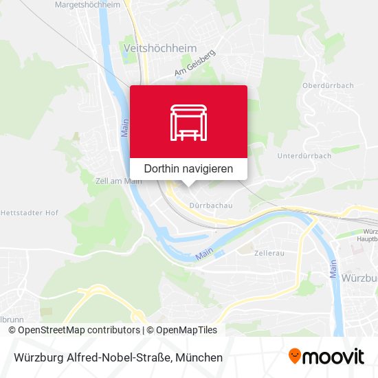 Würzburg Alfred-Nobel-Straße Karte