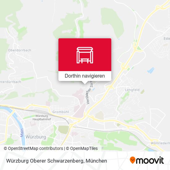 Würzburg Oberer Schwarzenberg Karte