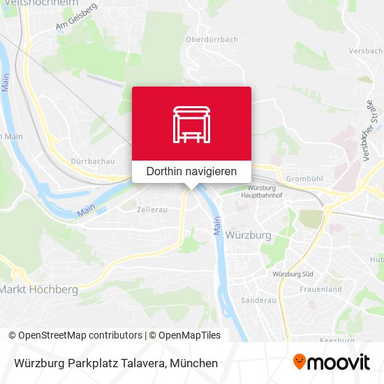 Würzburg Parkplatz Talavera Karte