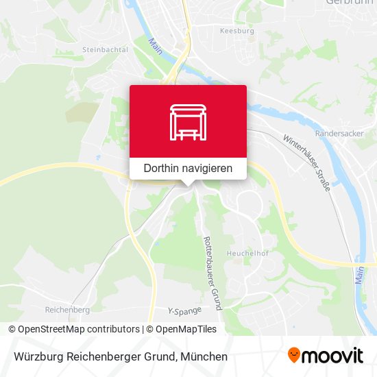 Würzburg Reichenberger Grund Karte