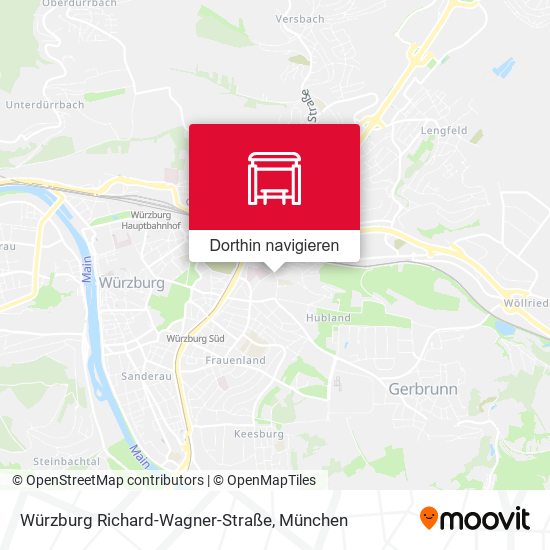 Würzburg Richard-Wagner-Straße Karte